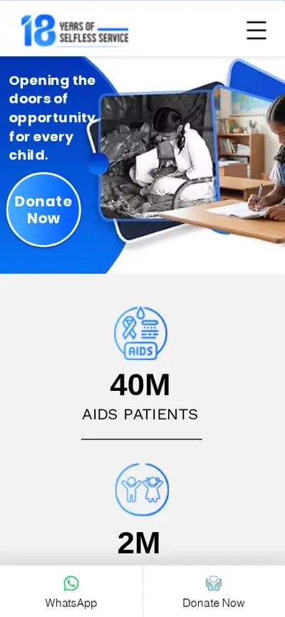 Mahesh Foundation mobile website